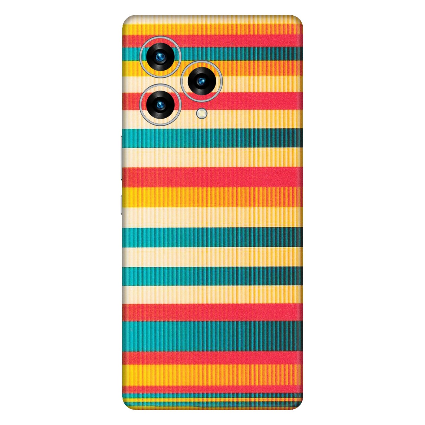 Lava Phone Skins (All Models) - Colourful Stripes Soothing Effect - Matte Finish (M-86) LAVA Blaze Curve (5G)