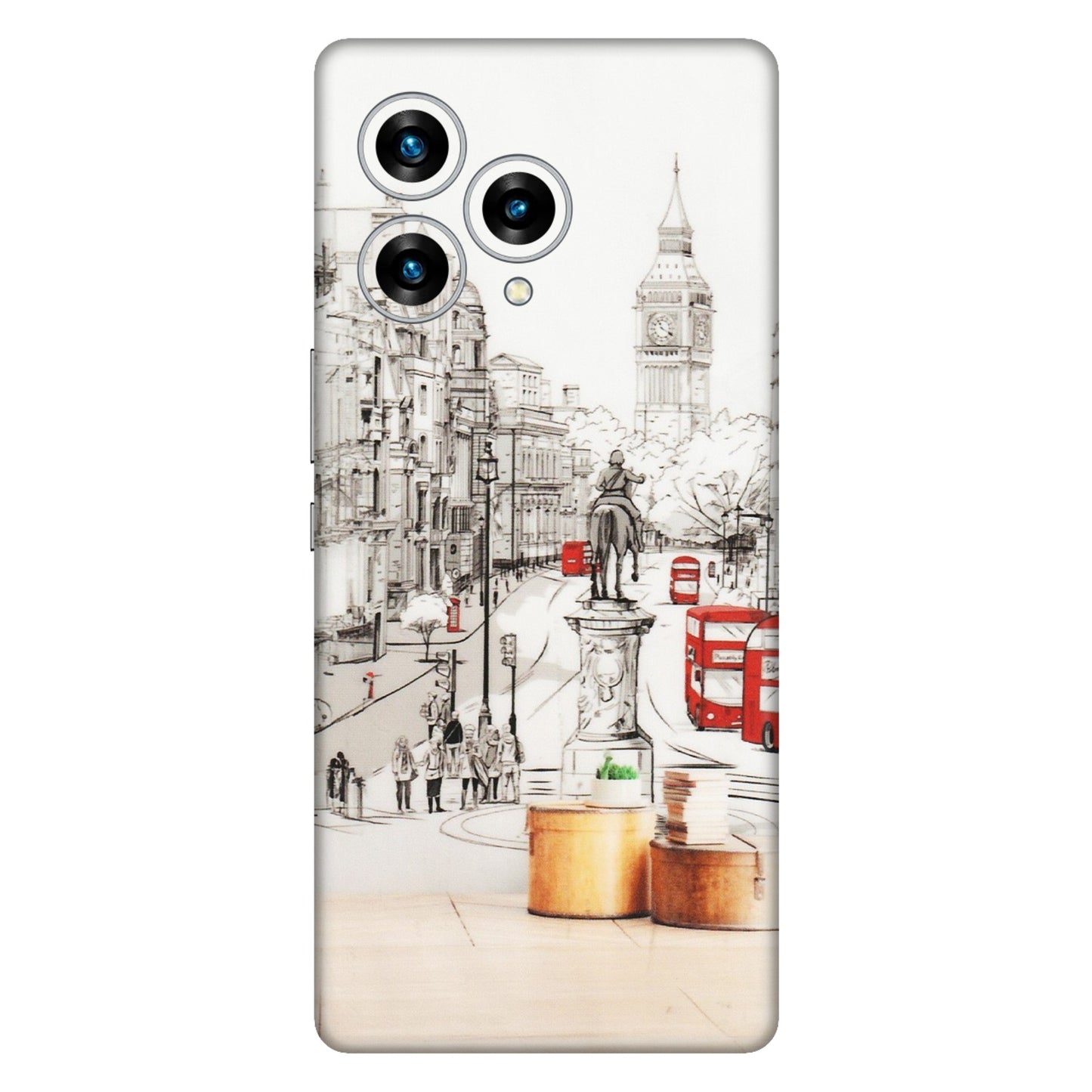 Lava Phone Skins (All Models) - London Street - Transparent Finish (T-02) LAVA Blaze Curve (5G)
