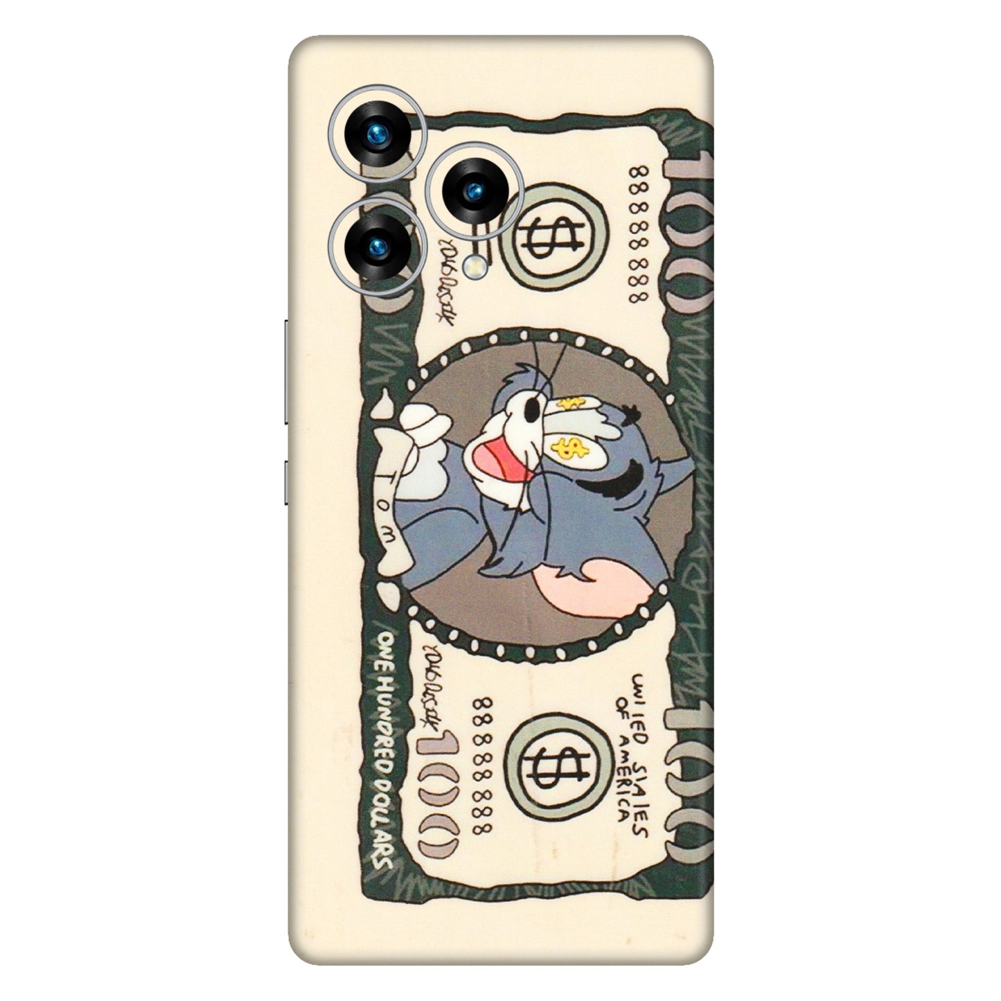 Lava Phone Skins (All Models) - One Hundred Dollar Tom - Transparent Finish (T-16) LAVA Blaze Curve (5G)