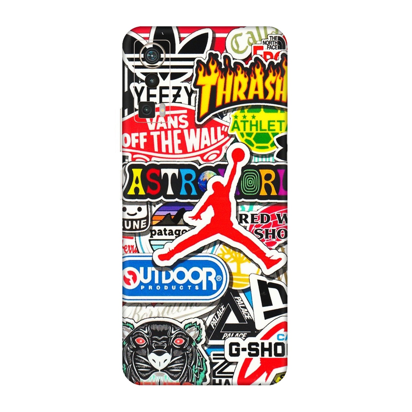 Lava Phone Skins (All Models) - Multi Brands Sticker Graffiti - 3D Embossed Finish (L-37) LAVA Blaze Pro