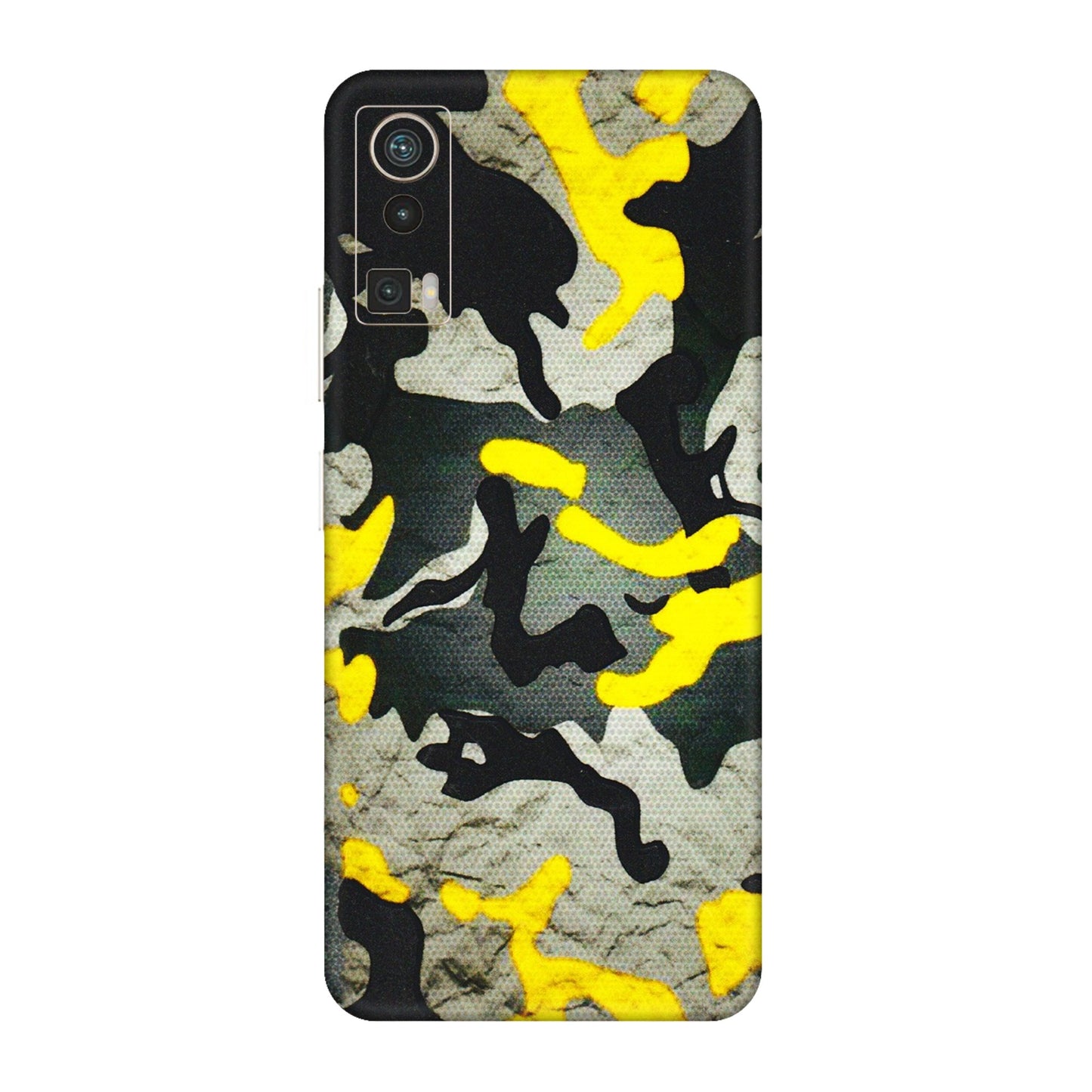 Lava Phone Skins (All Models) - Yellow Camouflage - 3D Embossed Finish (L-61) LAVA Blaze Pro