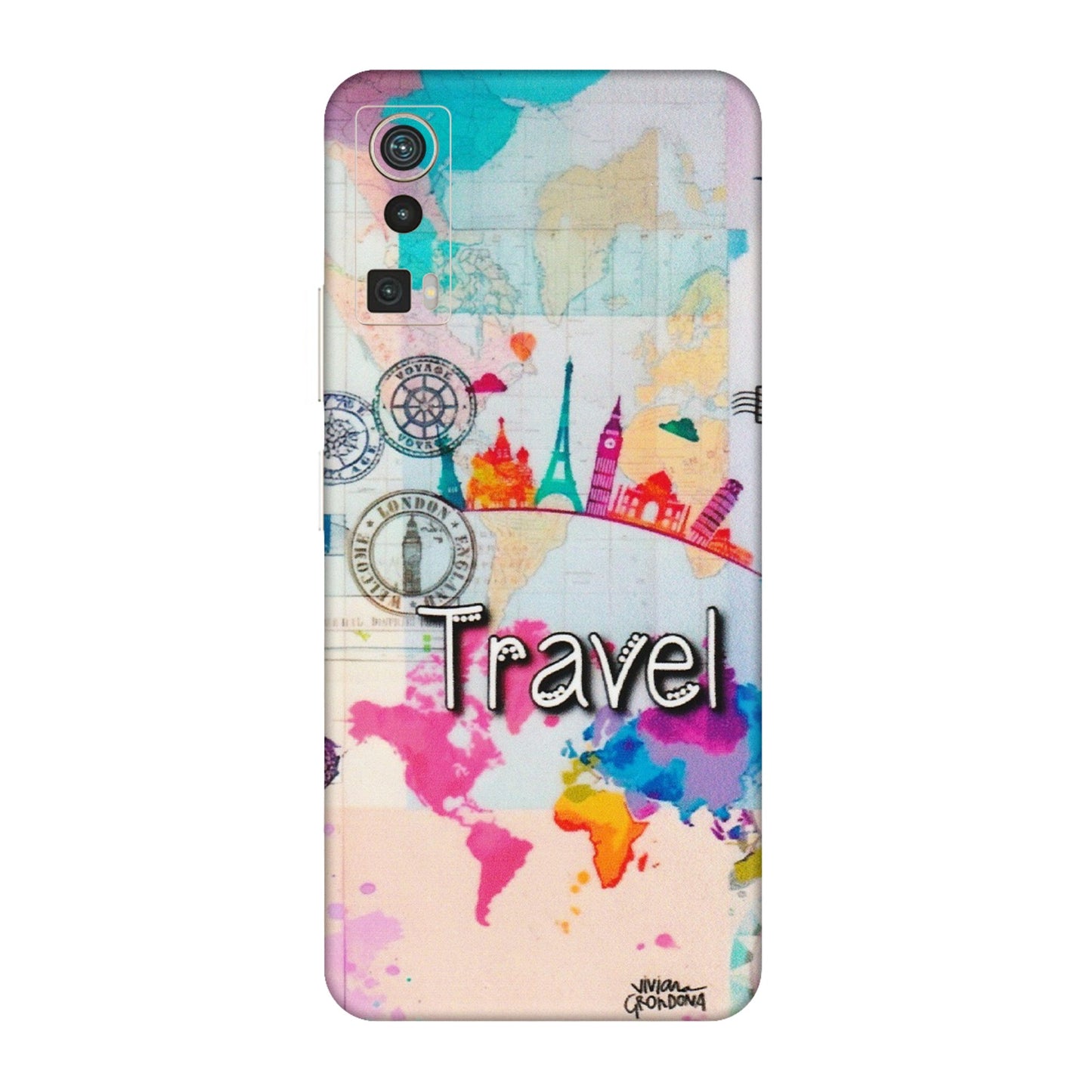 Lava Phone Skins (All Models) - Travel The Wonders - Matte Finish (M-108) LAVA Blaze Pro