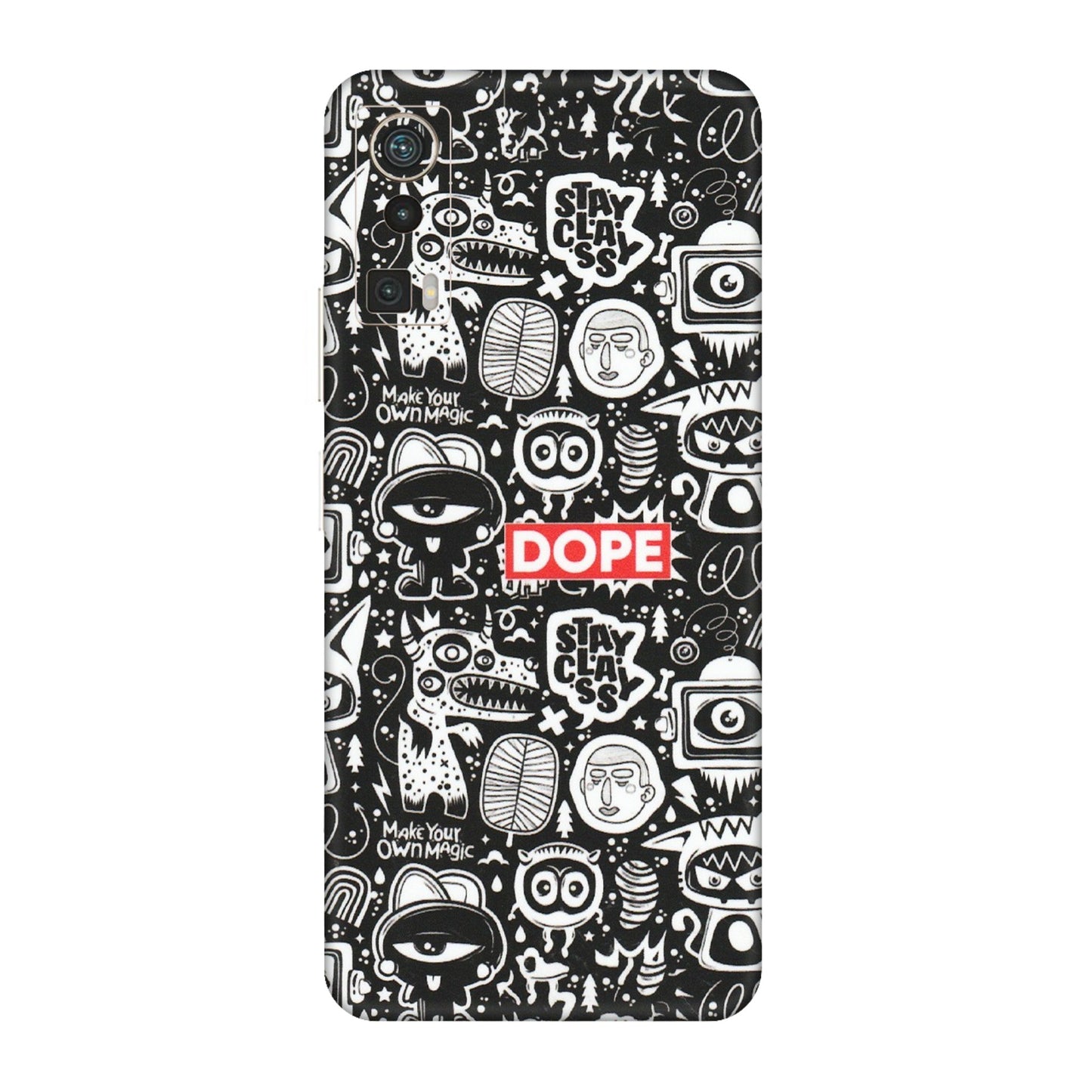 Lava Phone Skins (All Models) - Dope Stay Classy Black Doodles - Matte Finish (M-126) LAVA Blaze Pro