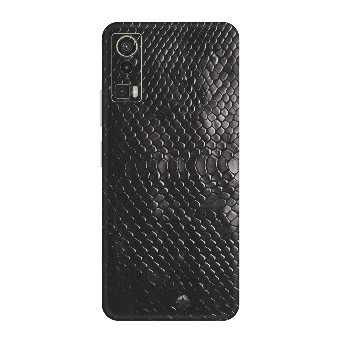 Lava Phone Skins (All Models) - Black Snack Leather - Matte Finish (M-147) LAVA Blaze Pro