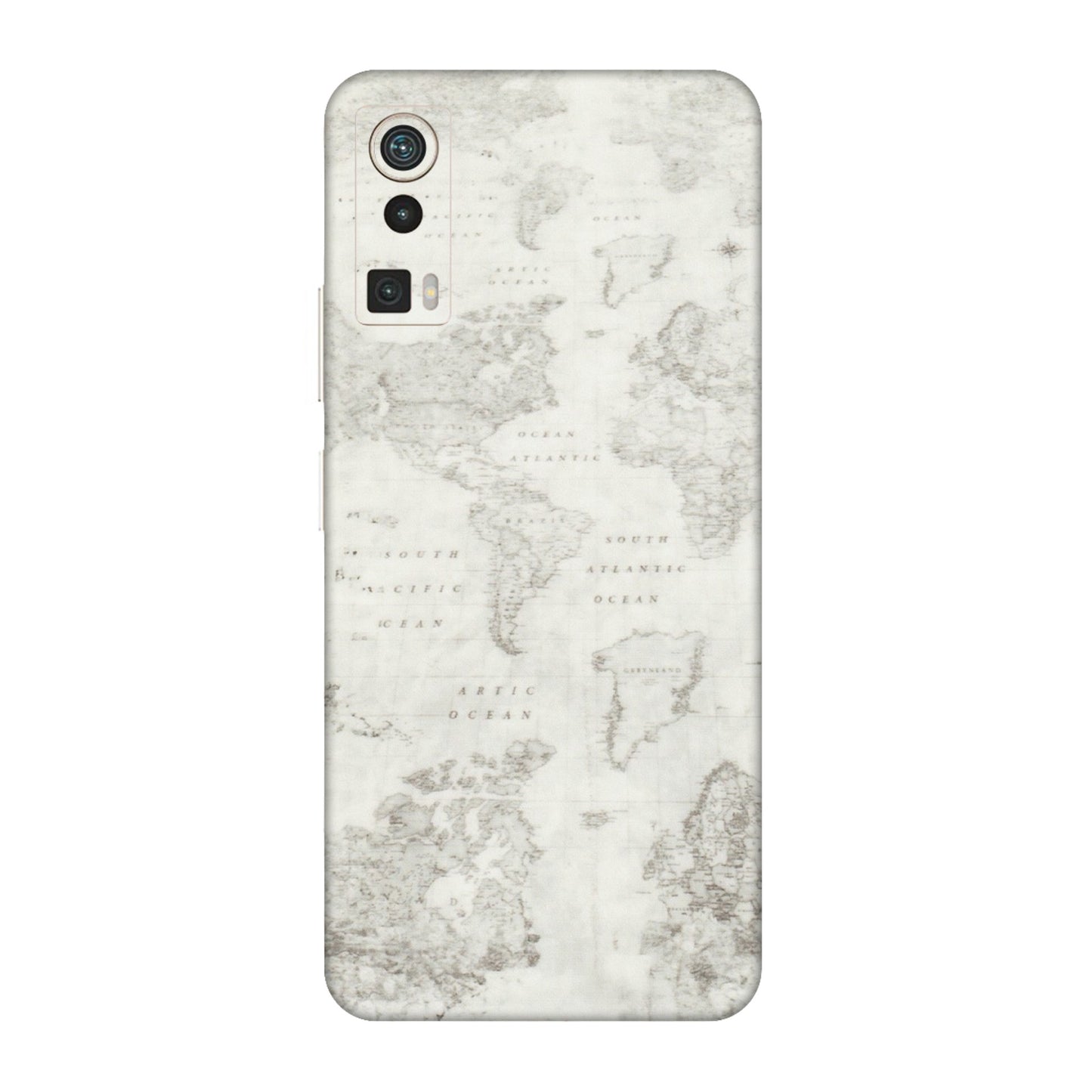 Lava Phone Skins (All Models) - World Travel Map - Transparent Finish (T-04) LAVA Blaze Pro