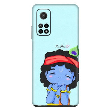 Xiaomi Redmi Phone Skins (All Models) - Radhe Radhe Cute Toon - 3D Embossed Finish (L-05) Mi 10T 5G
