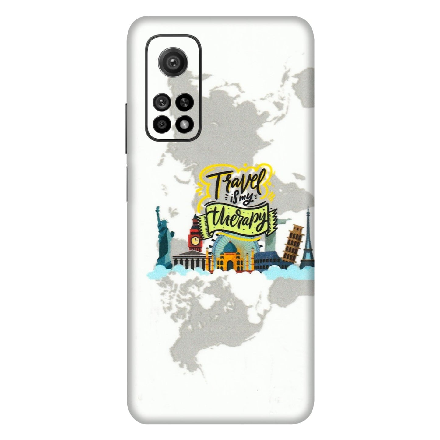 Xiaomi Redmi Phone Skins (All Models) - Travel Therapy - 3D Embossed Finish (L-199) Mi 10T 5G