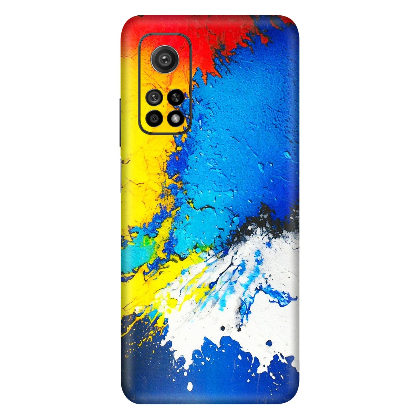 Xiaomi Redmi Phone Skins (All Models) - Acrylic Paint Spill - 3D Embossed Finish (L-229) Mi 10T 5G