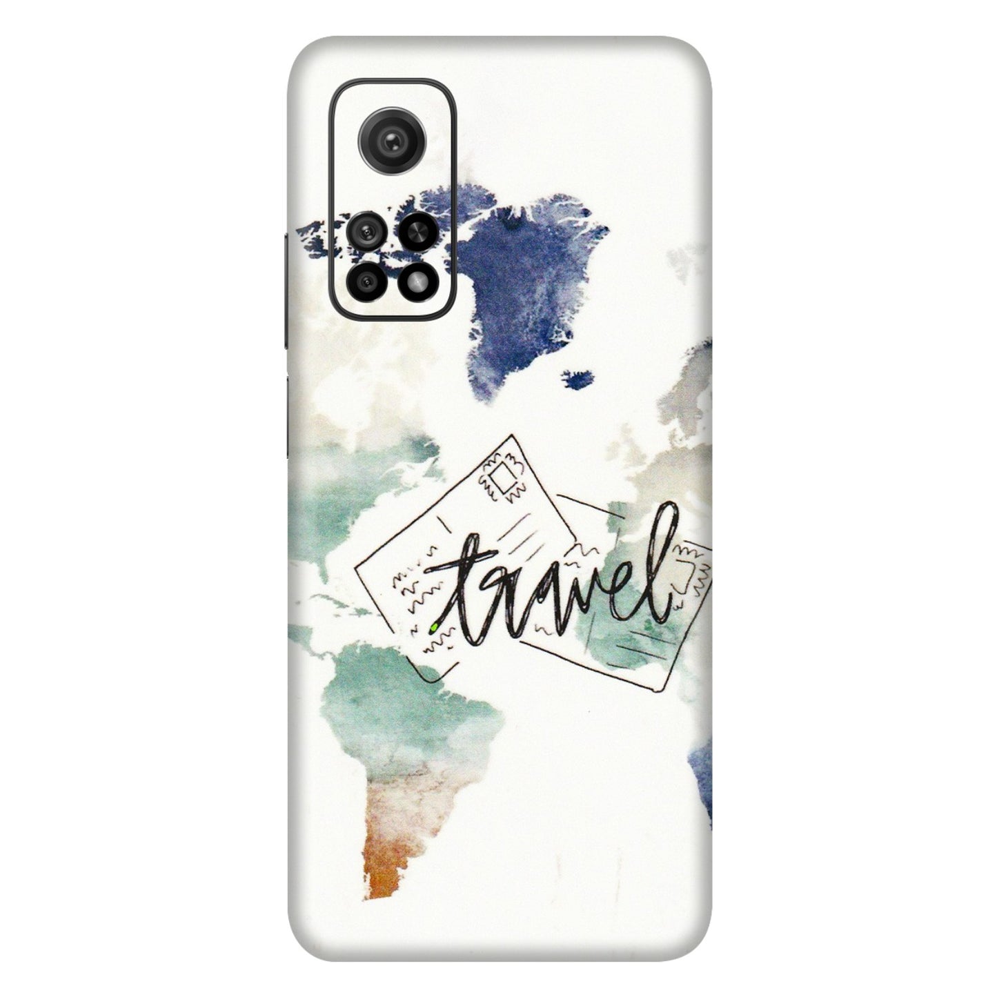 Xiaomi Redmi Phone Skins (All Models) - Travel The World - 3D Embossed Finish (L-232) Mi 10T 5G