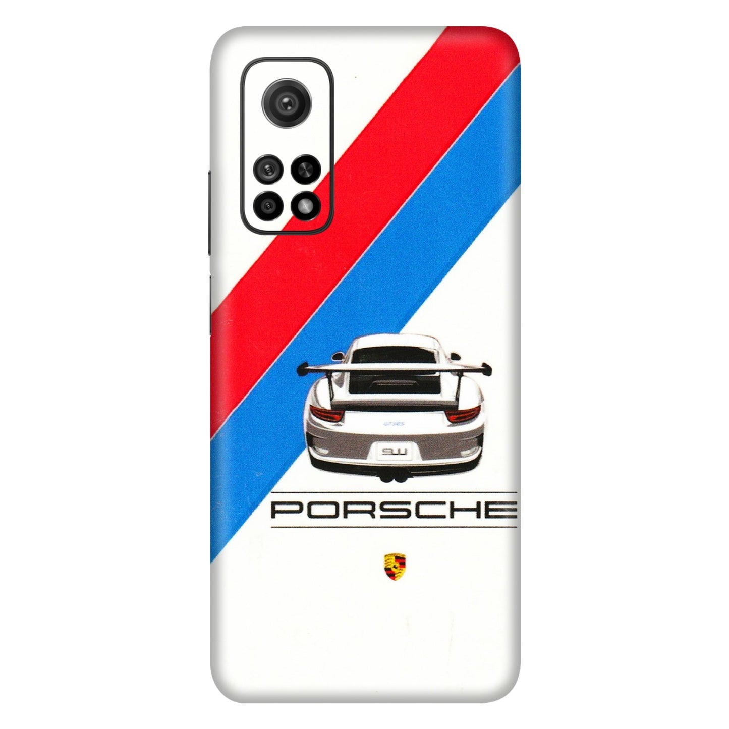 Xiaomi Redmi Phone Skins (All Models) - Porche Car Sober Logo - 3D Embossed Finish (L-248) Mi 10T 5G