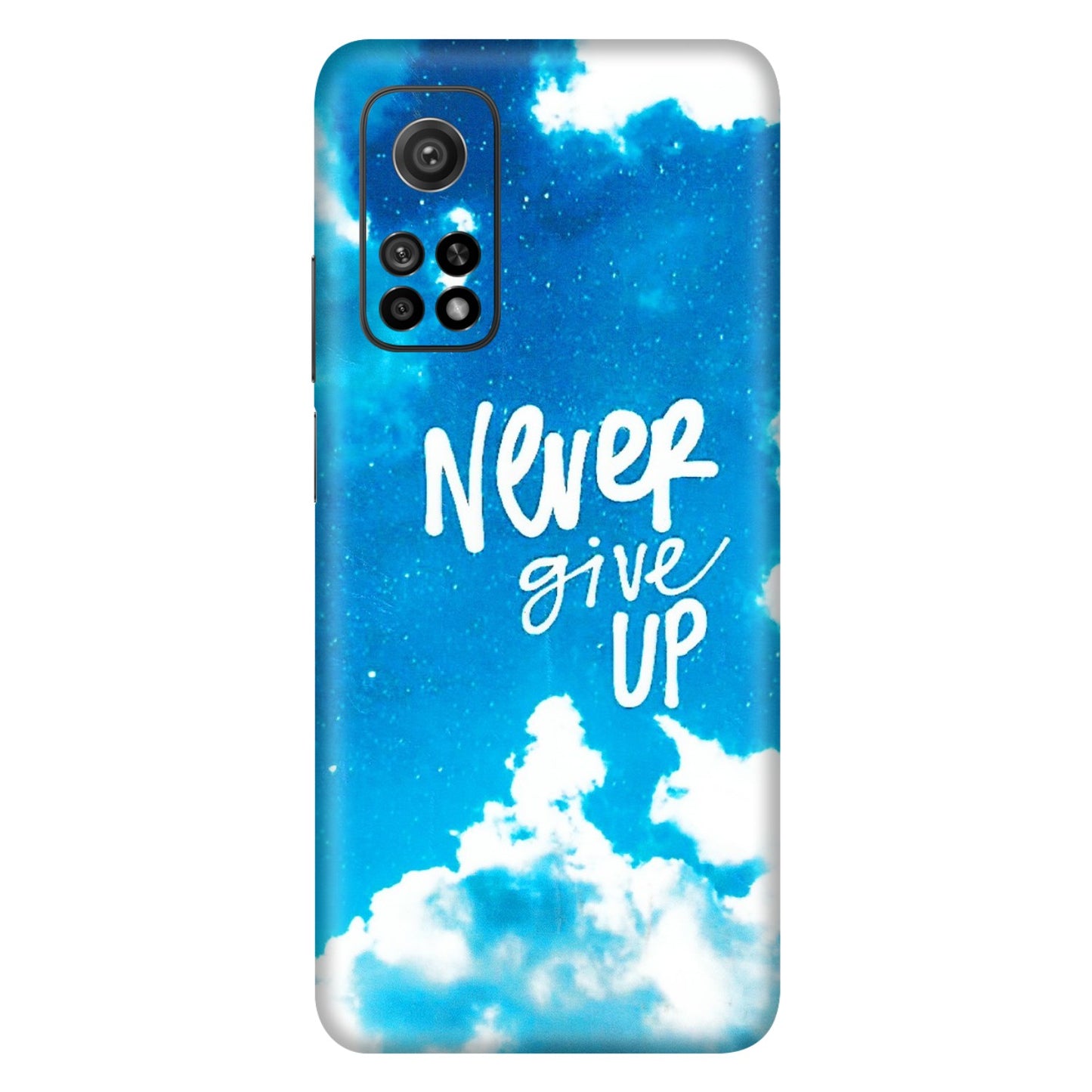 Xiaomi Redmi Phone Skins (All Models) - Never Give Up - 3D Embossed Finish (L-279) Mi 10T 5G