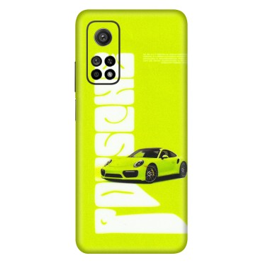 Xiaomi Redmi Phone Skins (All Models) - Lime Green Porche - 3D Embossed Finish (L-30) Mi 10T 5G