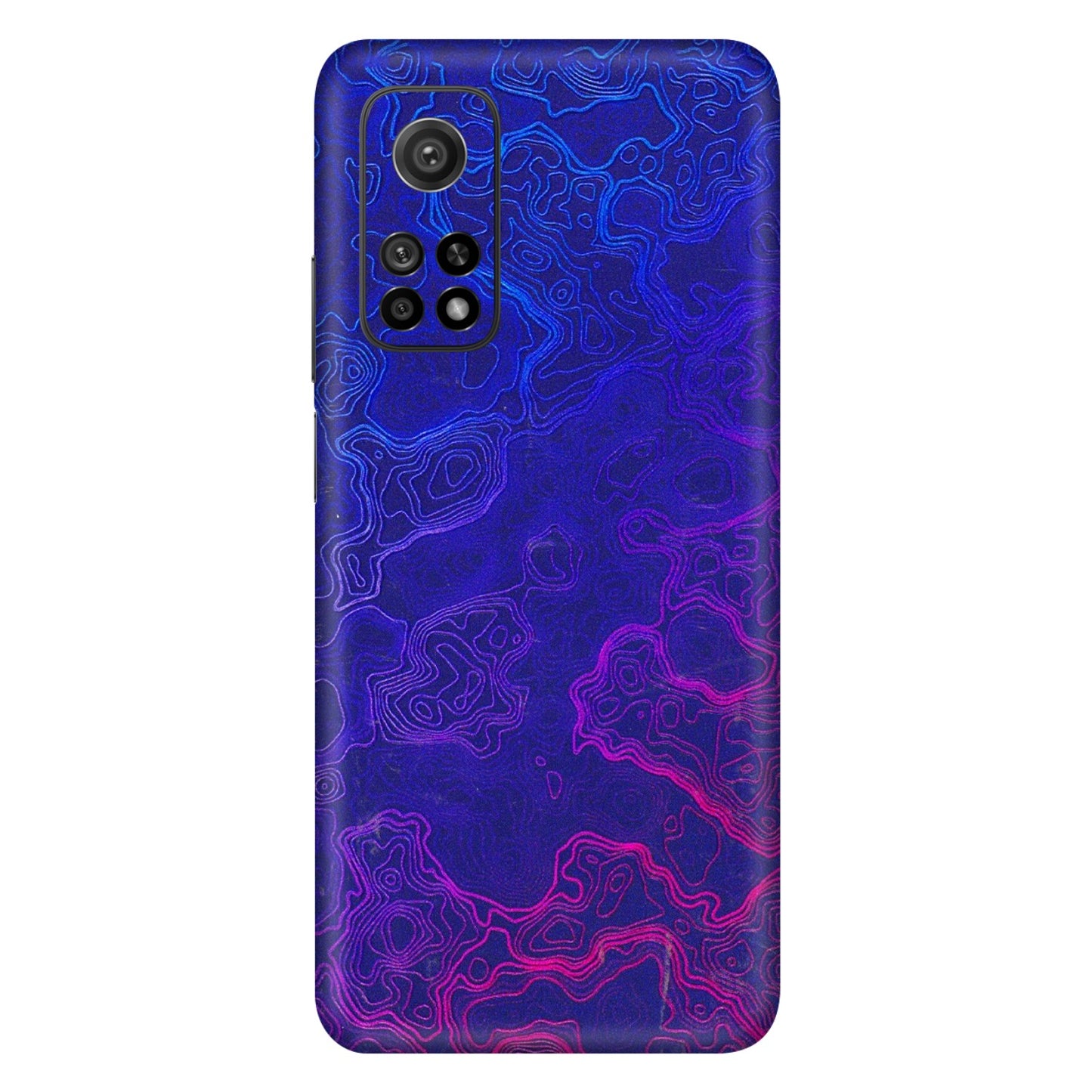 Xiaomi Redmi Phone Skins (All Models) - Purple Ripples Swirl - 3D Embossed Finish (L-314) Mi 10T 5G
