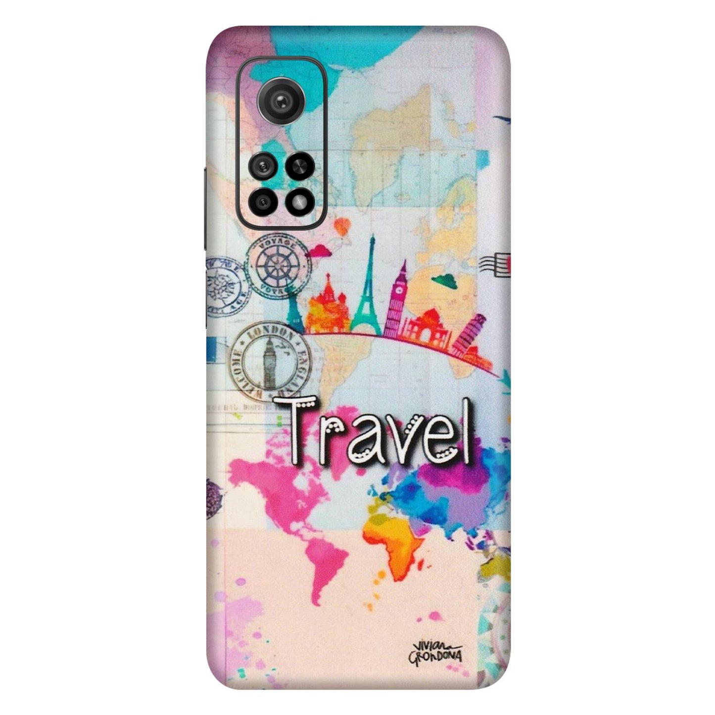 Xiaomi Redmi Phone Skins (All Models) - Travel The Wonders - Matte Finish (M-108) Mi 10T 5G