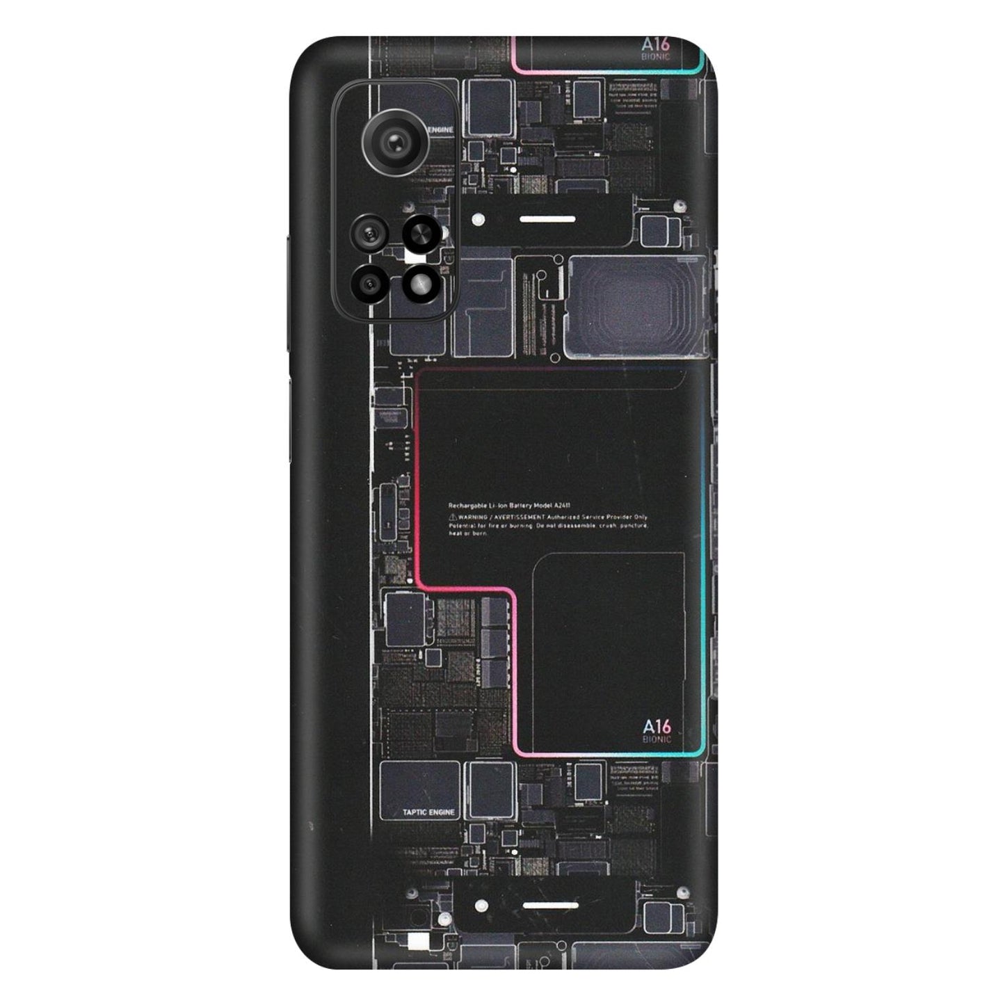Xiaomi Redmi Phone Skins (All Models) - Motherboard Circuit Layout - Matte Finish (M-117) Mi 10T 5G
