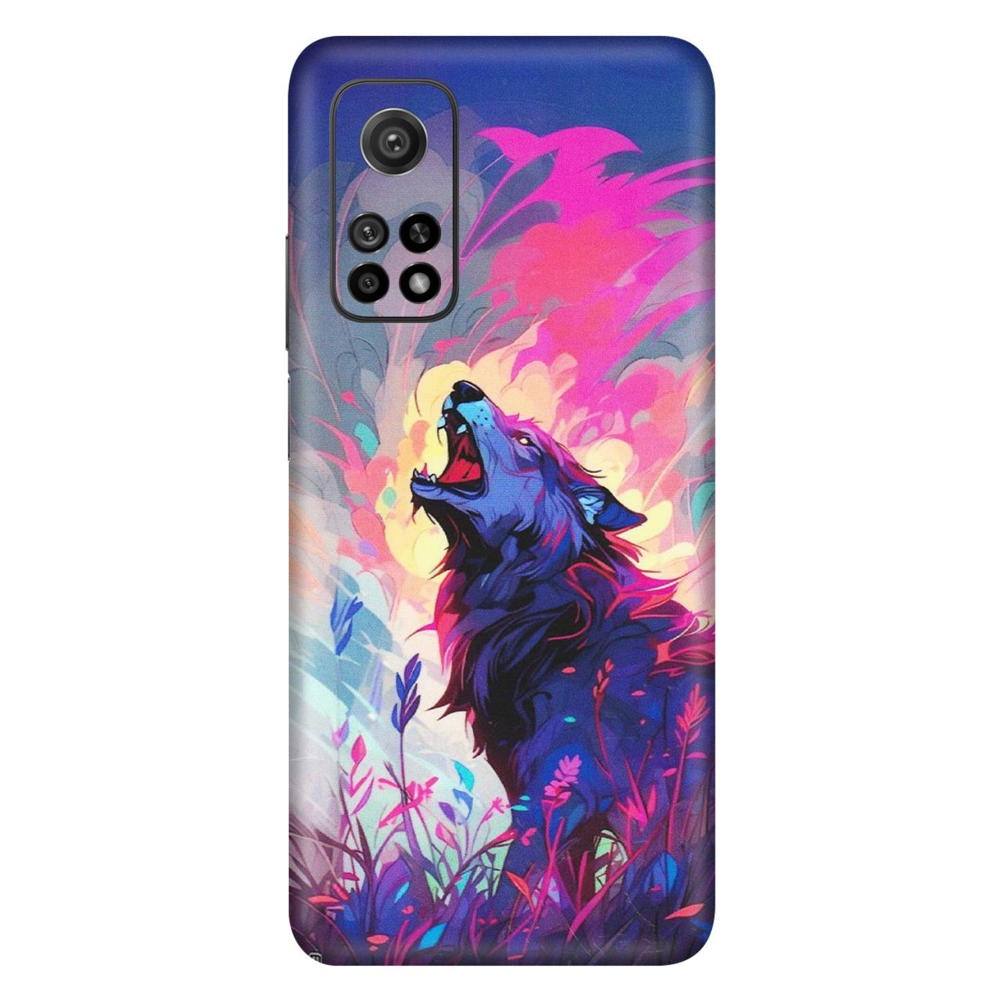 Xiaomi Redmi Phone Skins (All Models) - New Wild Wolf Abstract - Matte Finish (M-125) Mi 10T 5G