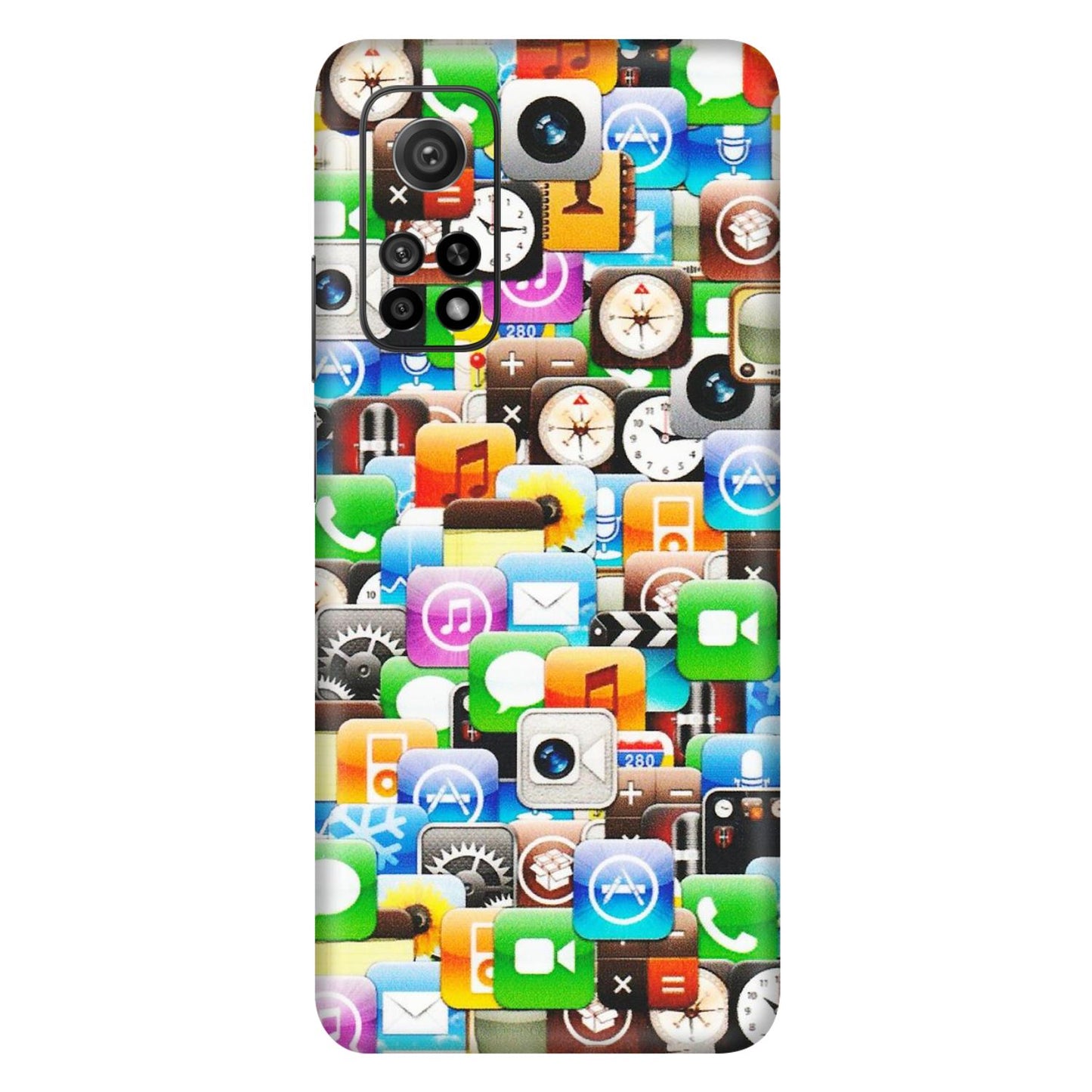 Xiaomi Redmi Phone Skins (All Models) - All Apple Icons - Matte Finish (M-93) Mi 10T 5G