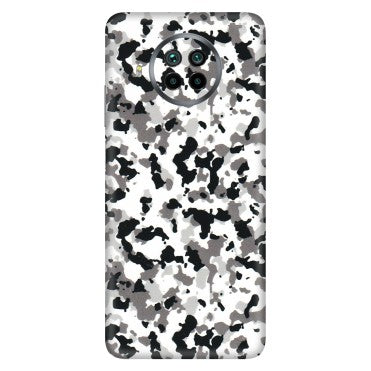 Xiaomi Redmi Phone Skins (All Models) - White Black Camouflage - 3D Embossed Finish (L-18) Mi 10 T Lite