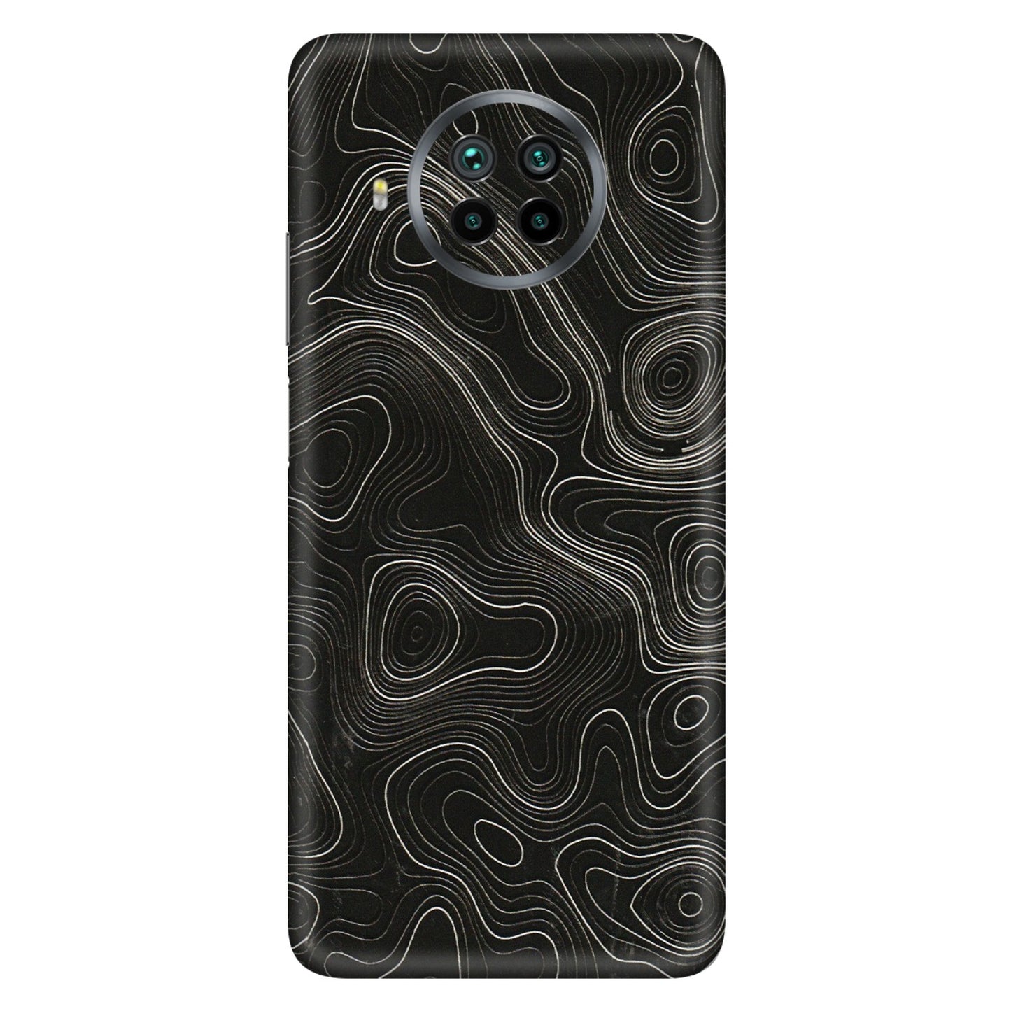 Xiaomi Redmi Phone Skins (All Models) - Black Swirl - 3D Embossed Finish (L-196) Mi 10 T Lite