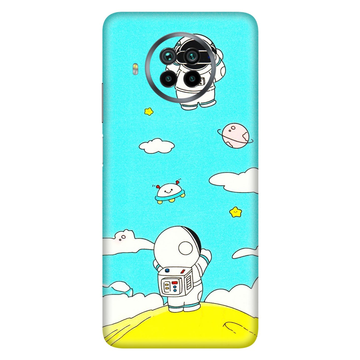 Xiaomi Redmi Phone Skins (All Models) - Blue Skies Astro Float - 3D Embossed Finish (L-230) Mi 10 T Lite