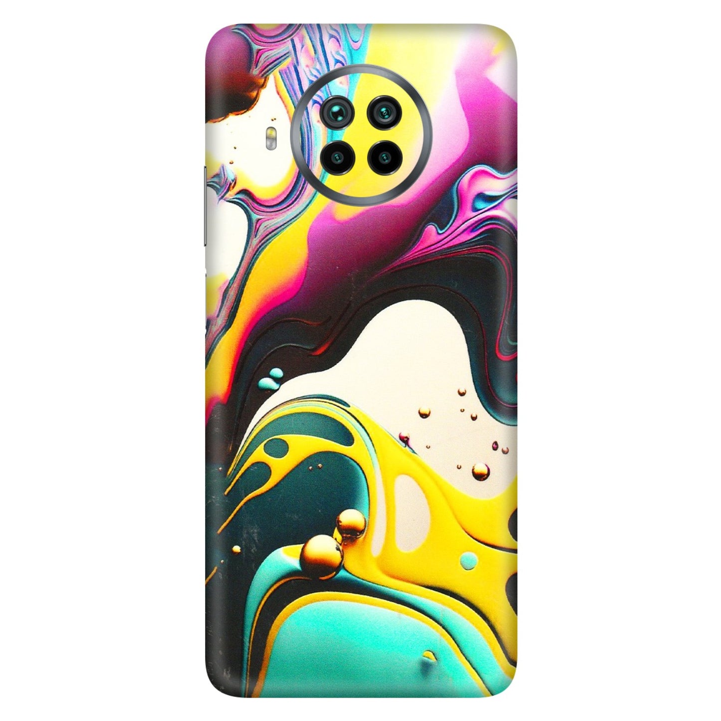Xiaomi Redmi Phone Skins (All Models) - Multicolor Abstract pattern - 3D Embossed Finish (L-254) Mi 10 T Lite