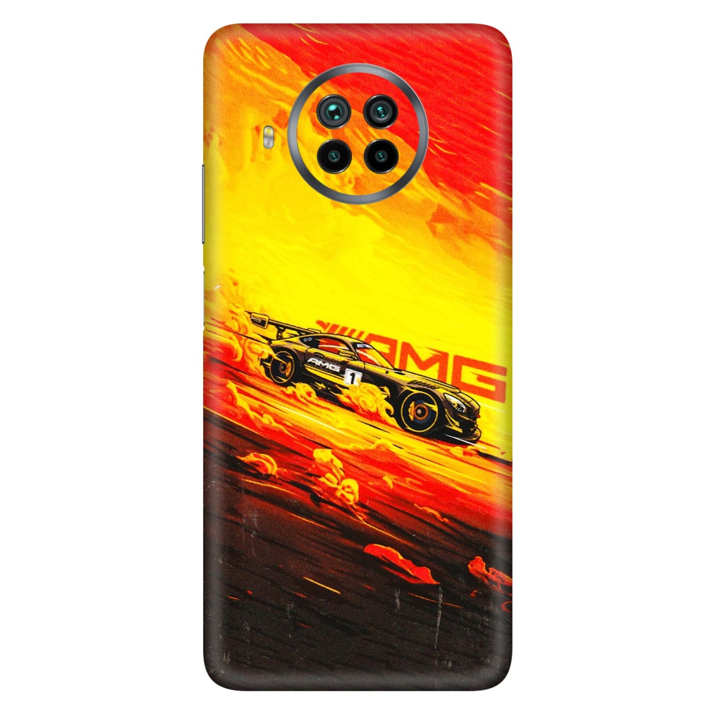 Xiaomi Redmi Phone Skins (All Models) - AMG Car Speed Cover - 3D Embossed Finish (L-256) Mi 10 T Lite