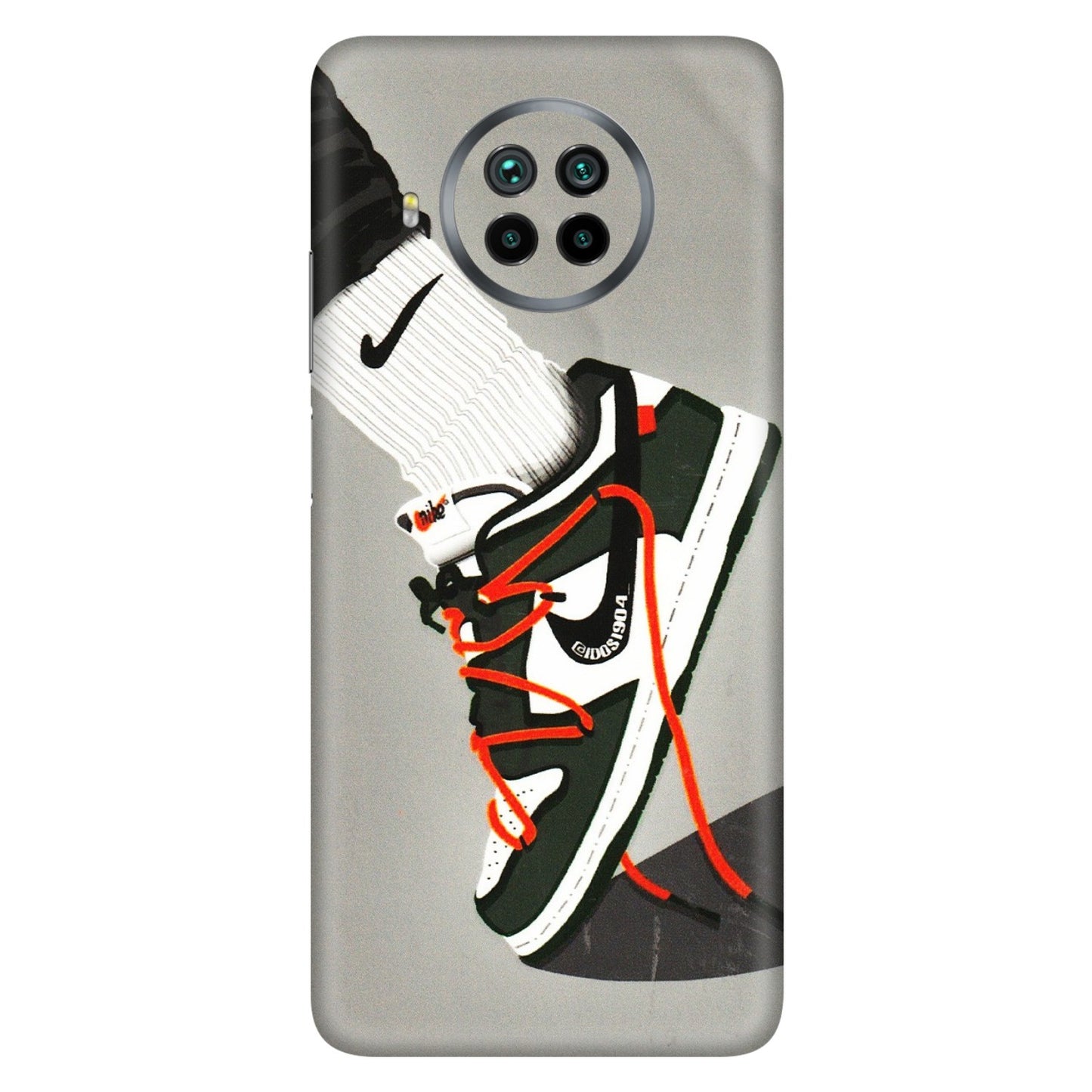 Xiaomi Redmi Phone Skins (All Models) - New Grey Sneaker - 3D Embossed Finish (L-261) Mi 10 T Lite