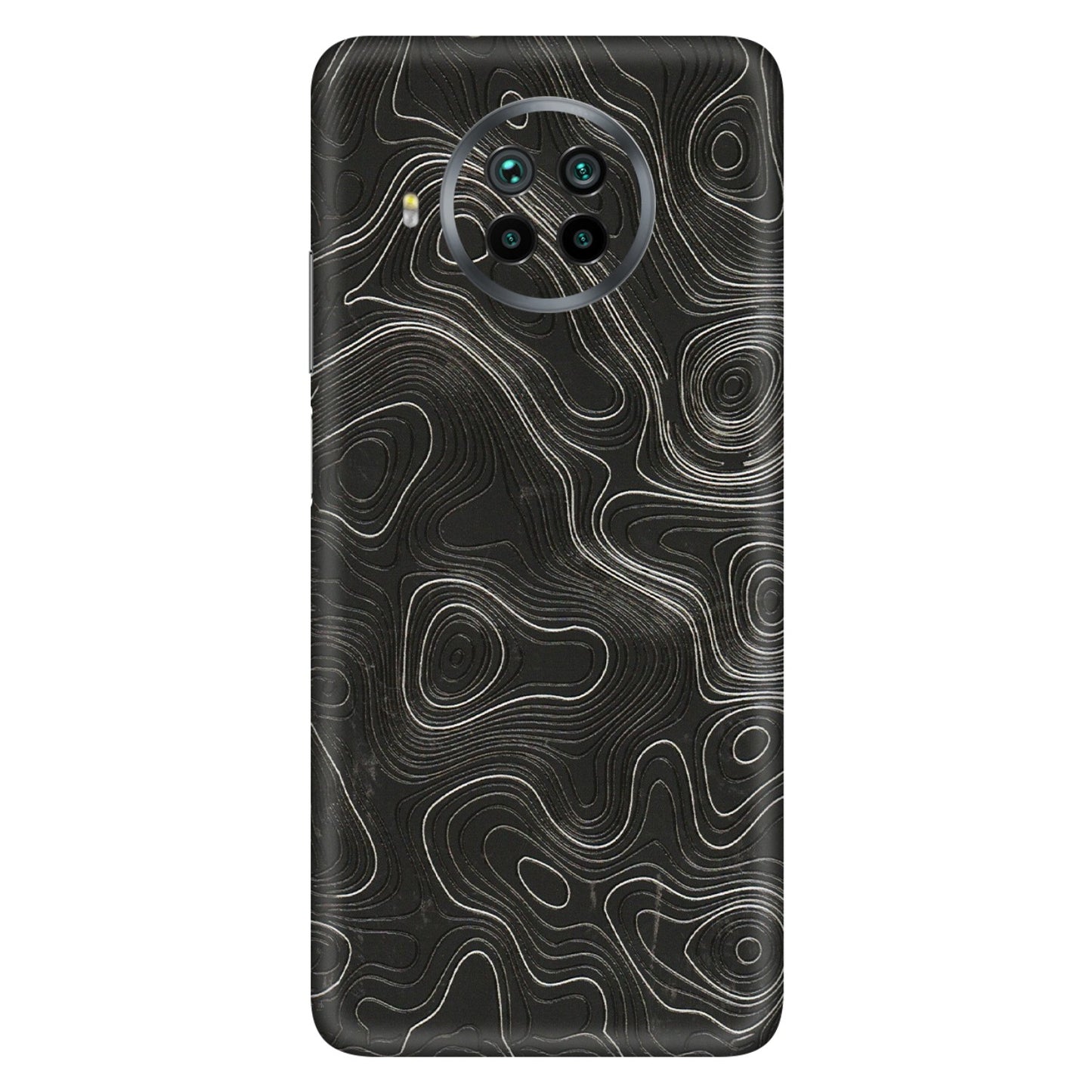 Xiaomi Redmi Phone Skins (All Models) - Abstract White Line Map - 3D Embossed Finish (L-269) Mi 10 T Lite