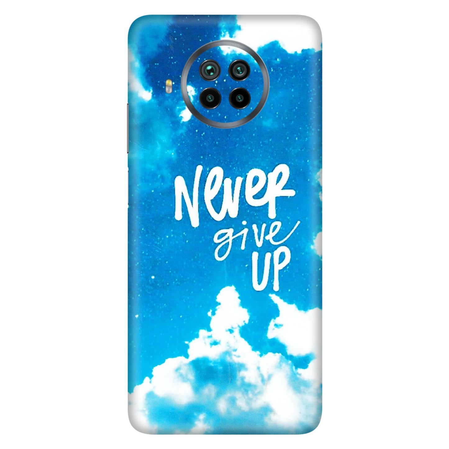 Xiaomi Redmi Phone Skins (All Models) - Never Give Up - 3D Embossed Finish (L-279) Mi 10 T Lite