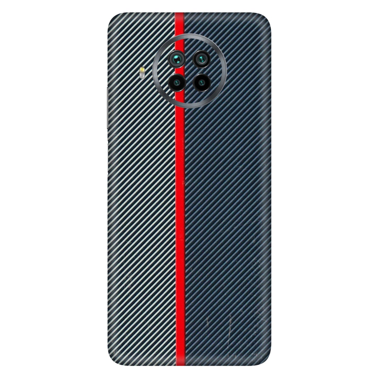 Xiaomi Redmi Phone Skins (All Models) - Blue Sober Lines - 3D Embossed Finish (L-305) Mi 10 T Lite
