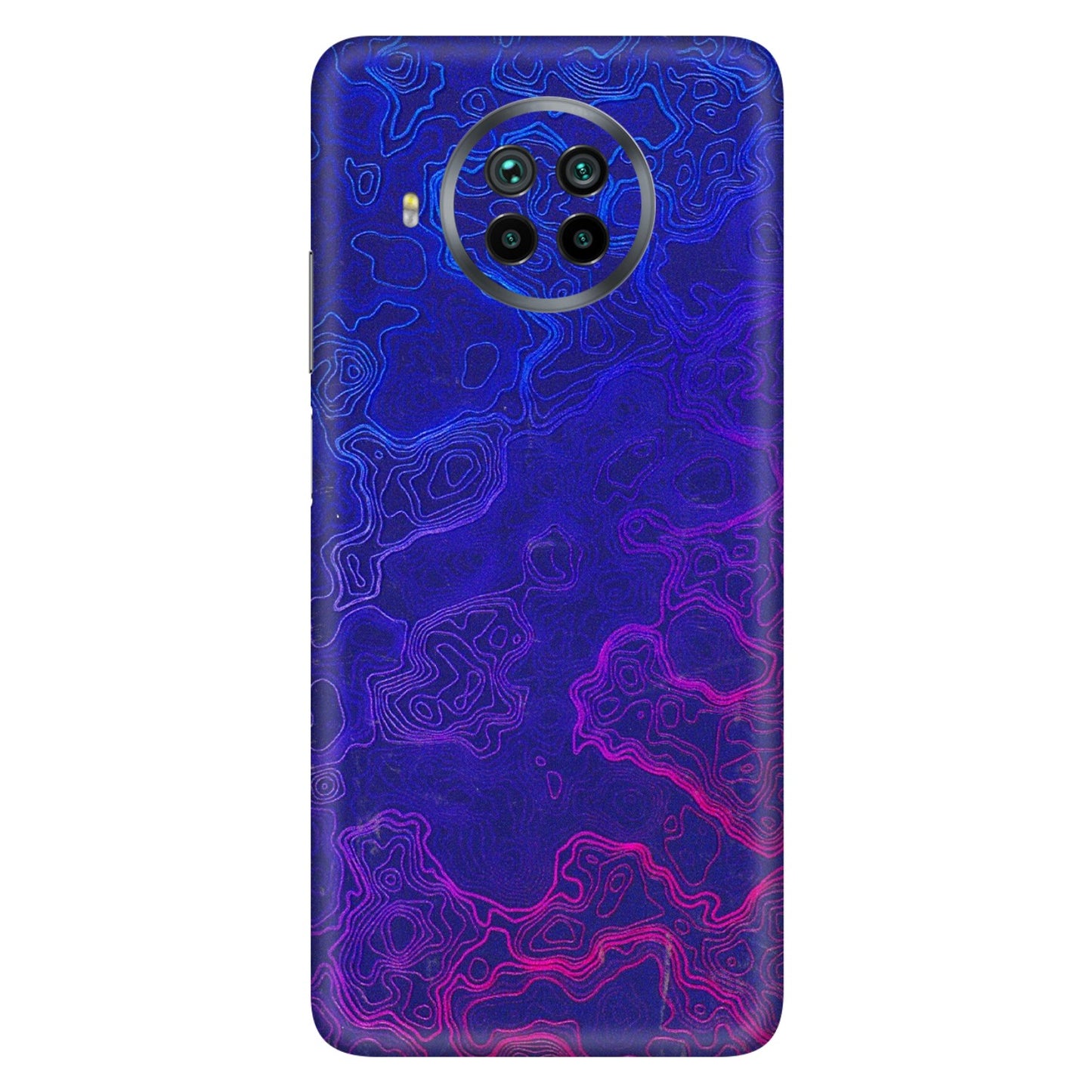 Xiaomi Redmi Phone Skins (All Models) - Purple Ripples Swirl - 3D Embossed Finish (L-314) Mi 10 T Lite