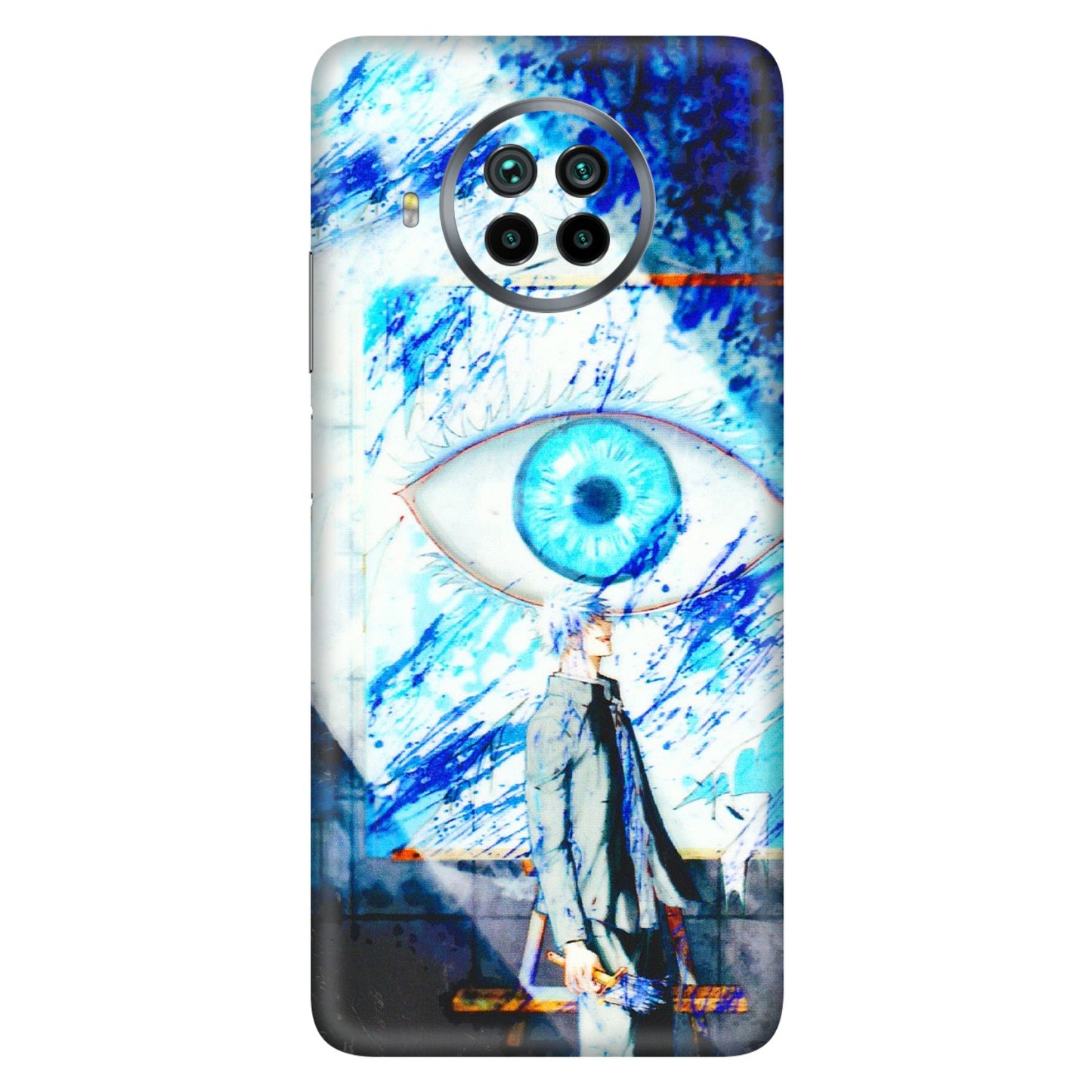 Xiaomi Redmi Phone Skins (All Models) - Anime Sea Blue Eye - 3D Embossed Finish (L-318) Mi 10 T Lite