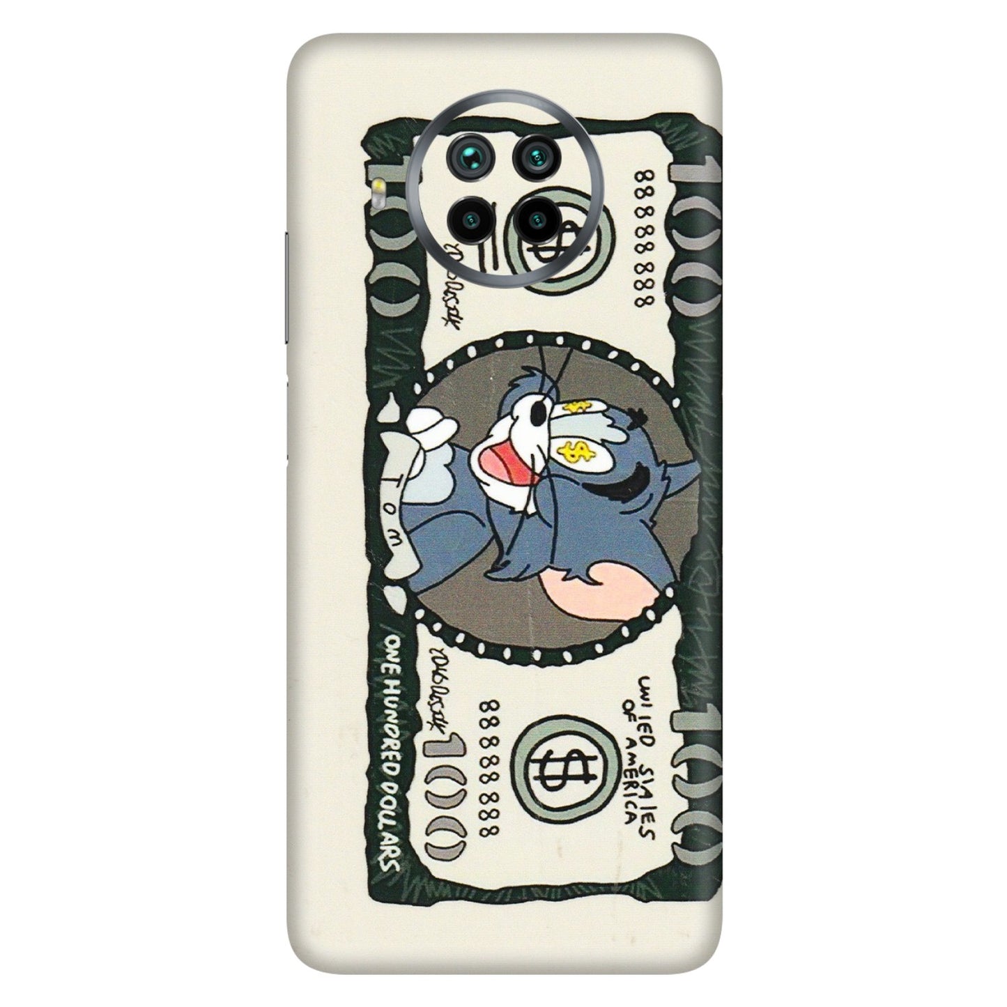 Xiaomi Redmi Phone Skins (All Models) - Tom Hundred Dollar - 3D Embossed Finish (L-324) Mi 10 T Lite