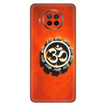 Xiaomi Redmi Phone Skins (All Models) - Aum Shiv Orange - 3D Embossed Finish (L-32) Mi 10 T Lite