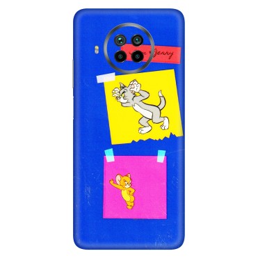 Xiaomi Redmi Phone Skins (All Models) - Tom N Jerry Sticky Notes - 3D Embossed Finish (L-88) Mi 10 T Lite