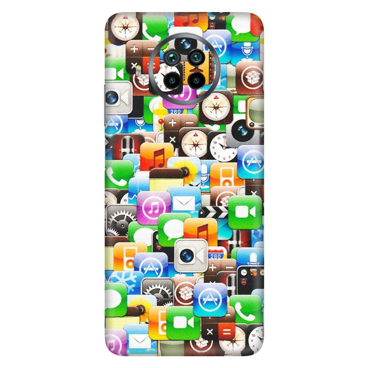 Xiaomi Redmi Phone Skins (All Models) - All Apple Icons - Matte Finish (M-93) Mi 10 T Lite