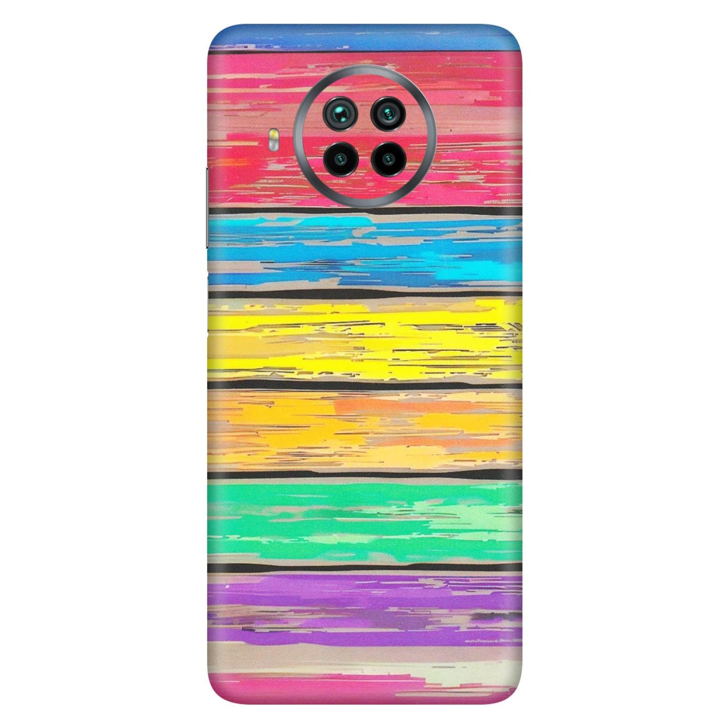 Xiaomi Redmi Phone Skins (All Models) - Multi Colour Wooden Wall - Matte Finish (M-96) Mi 10 T Lite
