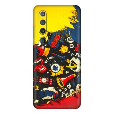 Xiaomi Redmi Phone Skins (All Models) - Pacific Doodle Art - 3D Embossed Finish (L-120) Mi 10 5G