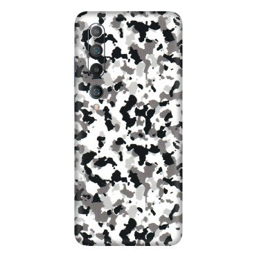 Xiaomi Redmi Phone Skins (All Models) - White Black Camouflage - 3D Embossed Finish (L-18) Mi 10 5G
