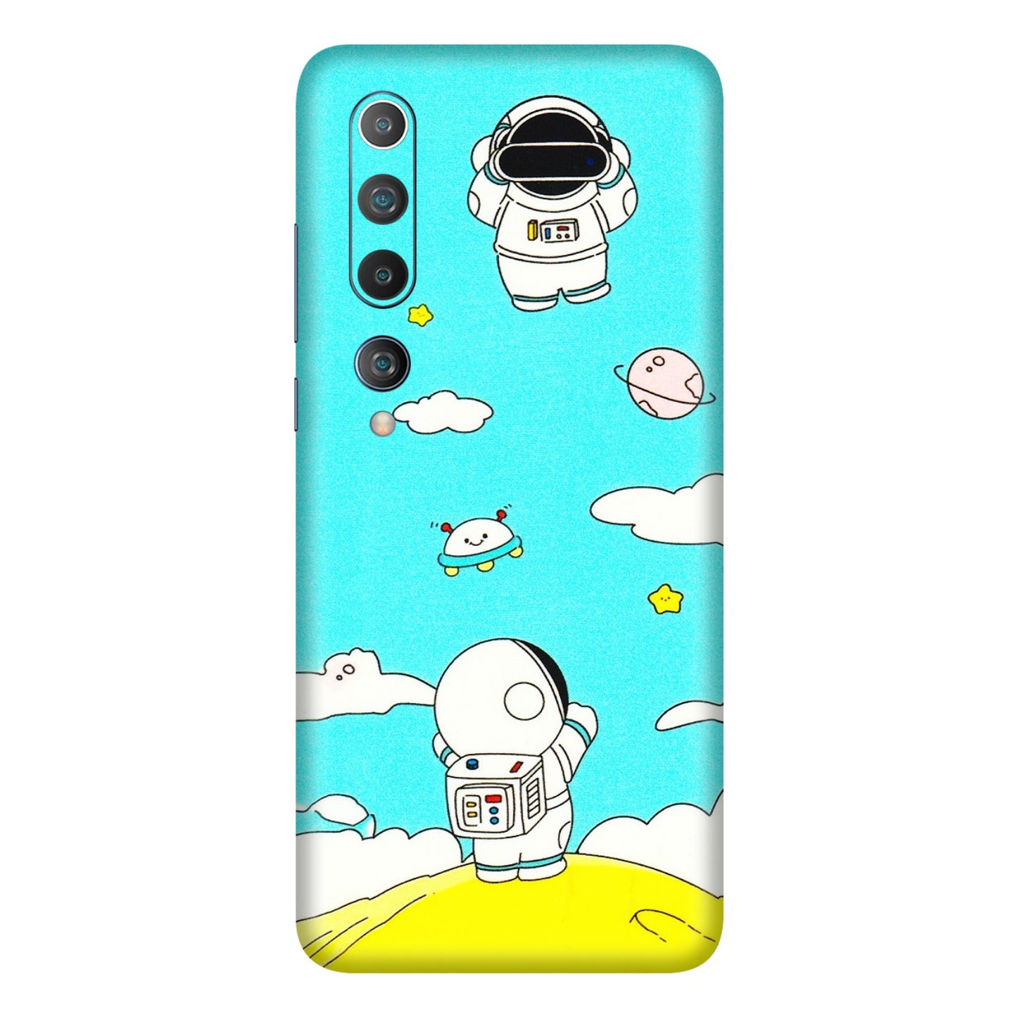 Xiaomi Redmi Phone Skins (All Models) - Blue Skies Astro Float - 3D Embossed Finish (L-230) Mi 10 5G