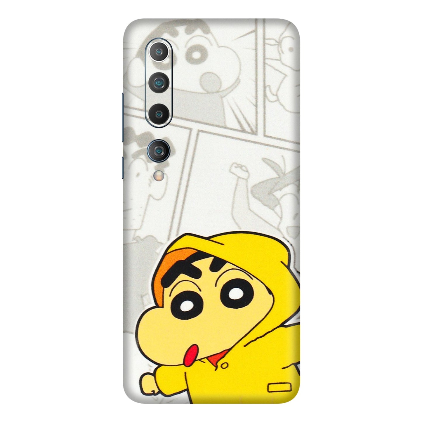 Xiaomi Redmi Phone Skins (All Models) - Yellow Shinchan Comic - 3D Embossed Finish (L-246) Mi 10 5G