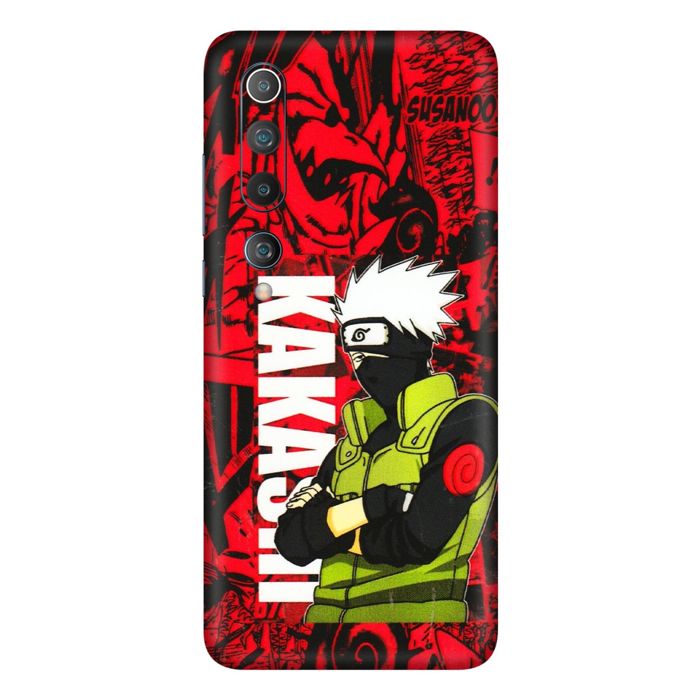 Xiaomi Redmi Phone Skins (All Models) - Kakashi Red Anime - 3D Embossed Finish (L-251) Mi 10 5G
