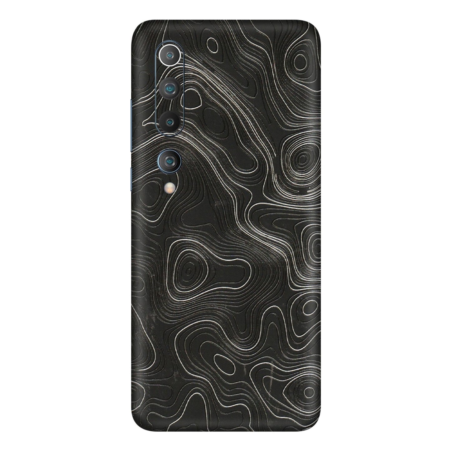 Xiaomi Redmi Phone Skins (All Models) - Abstract White Line Map - 3D Embossed Finish (L-269) Mi 10 5G