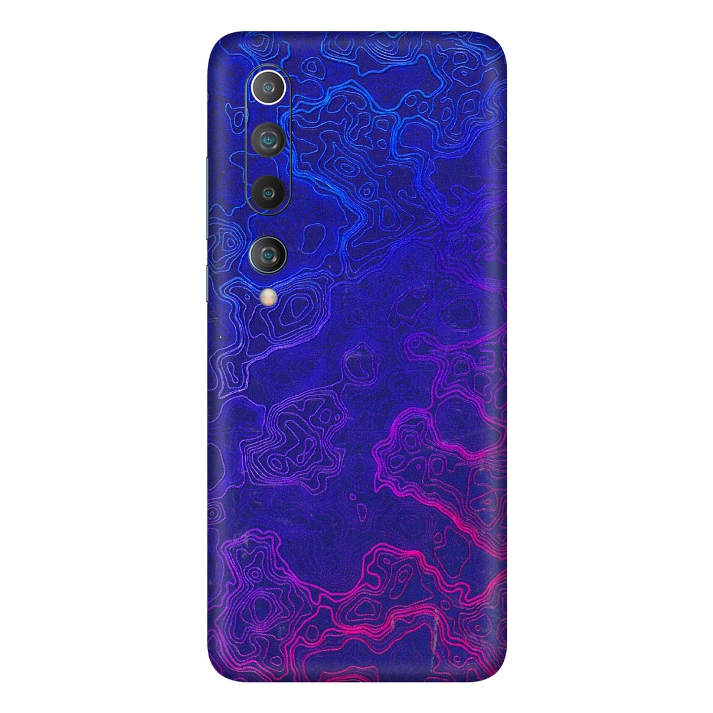 Xiaomi Redmi Phone Skins (All Models) - Purple Ripples Swirl - 3D Embossed Finish (L-314) Mi 10 5G