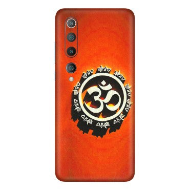 Xiaomi Redmi Phone Skins (All Models) - Aum Shiv Orange - 3D Embossed Finish (L-32) Mi 10 5G
