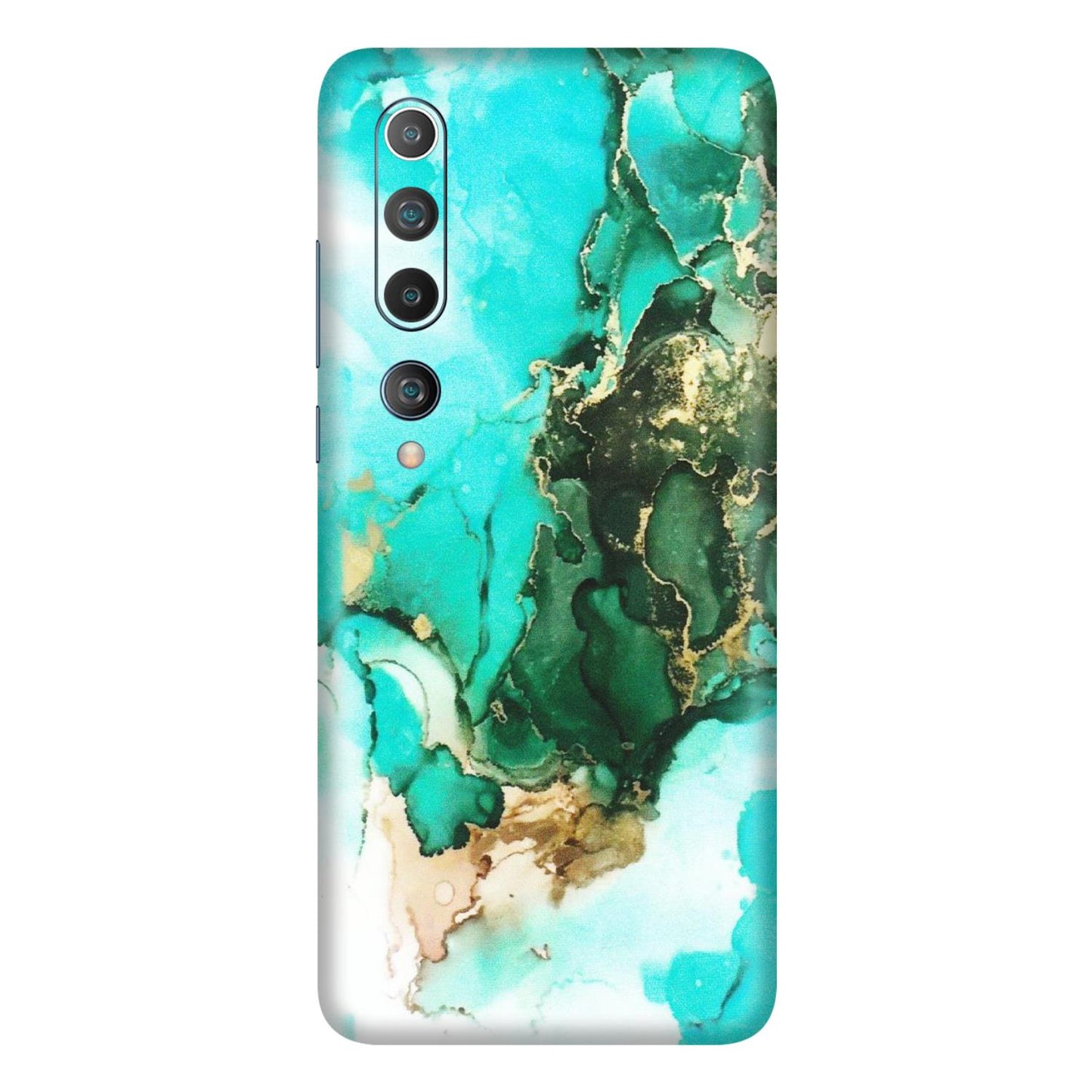 Xiaomi Redmi Phone Skins (All Models) - The Blue Gold Marble - Matte Finish (M-124) Mi 10 5G
