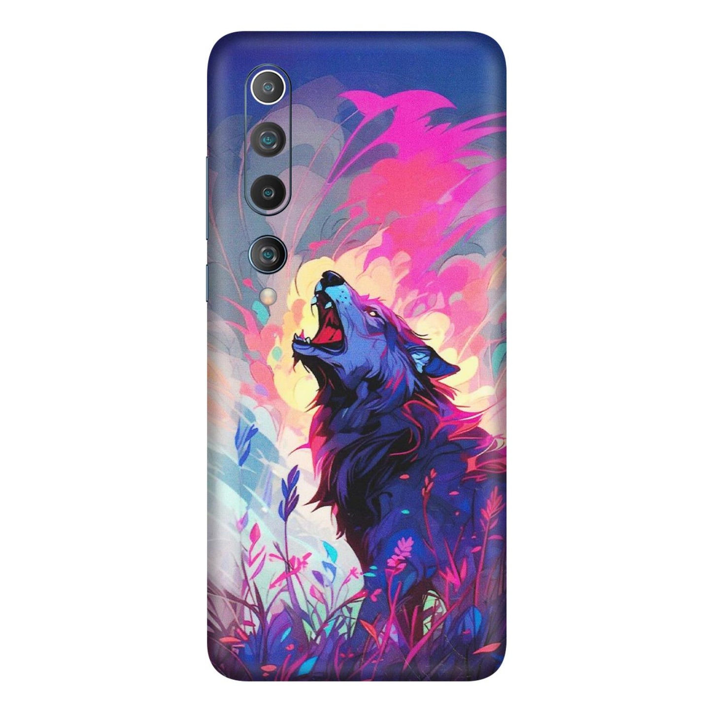 Xiaomi Redmi Phone Skins (All Models) - New Wild Wolf Abstract - Matte Finish (M-125) Mi 10 5G