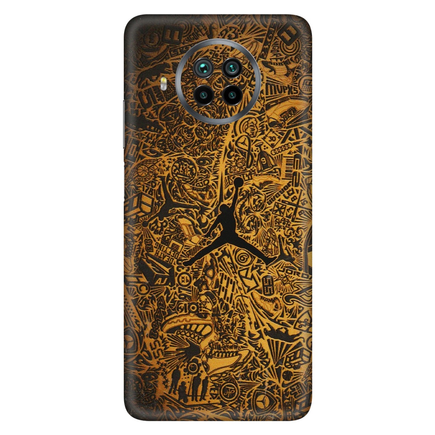 Xiaomi Redmi Phone Skins (All Models) - Premium Gold Basketball Player - 3D Embossed Finish (L-236) Mi 10i