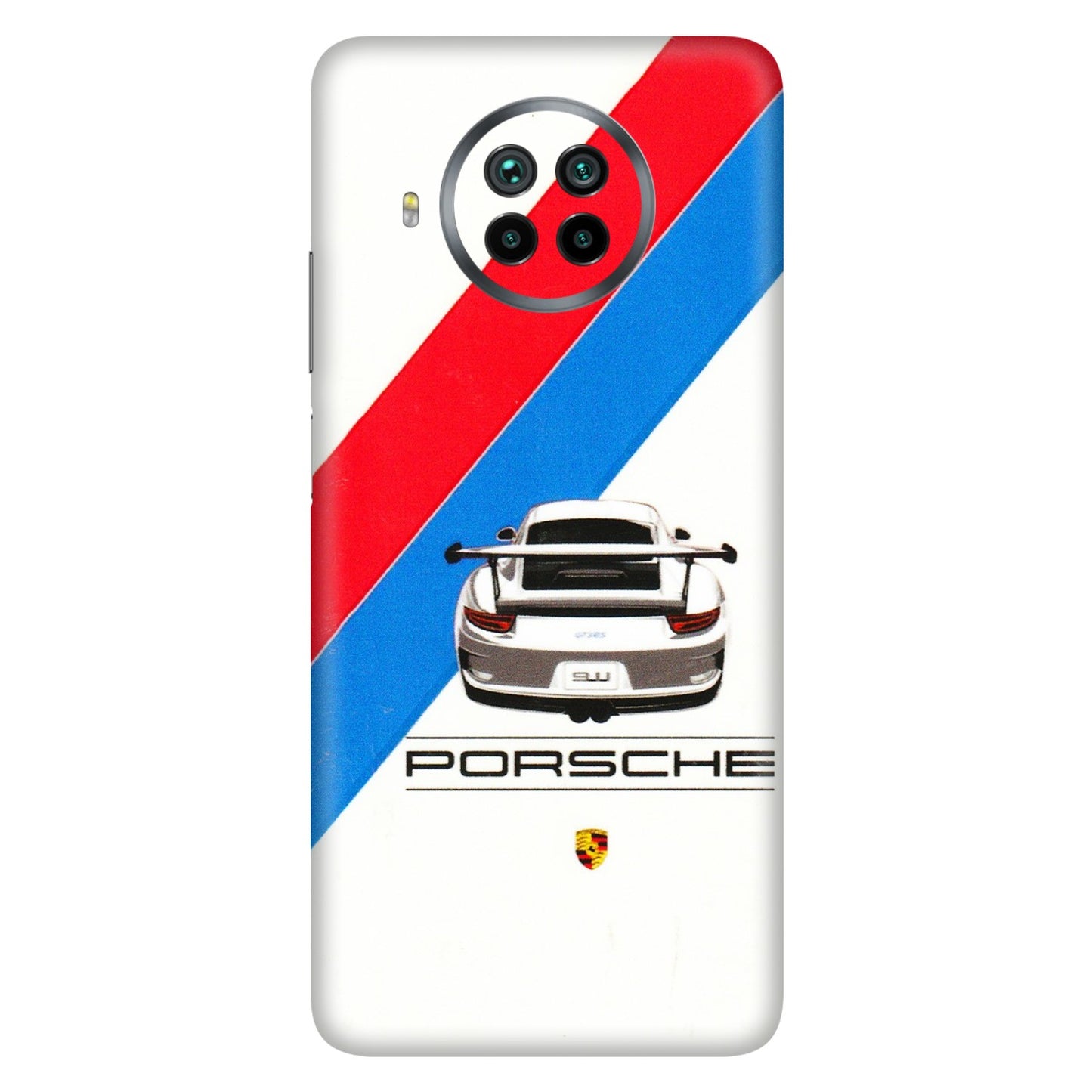 Xiaomi Redmi Phone Skins (All Models) - Porche Car Sober Logo - 3D Embossed Finish (L-248) Mi 10i