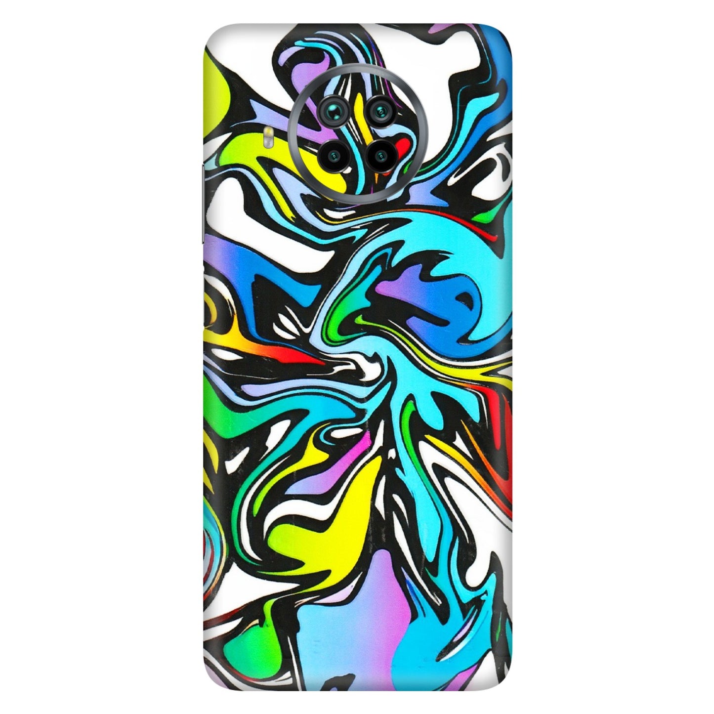 Xiaomi Redmi Phone Skins (All Models) - Abstract Colour Paints - 3D Embossed Finish (L-271) Mi 10i